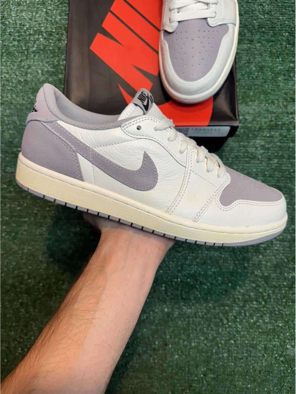 Jordan Retro 1 Low Atmosphere Grey Size 9.5